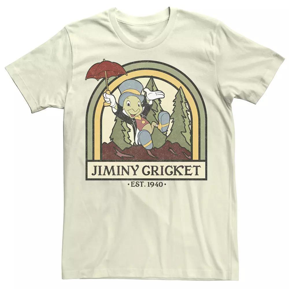 Disney's Pinocchio Jiminy Cricket Established 1940 Men's Tee, Size: XL, Natural Product Image