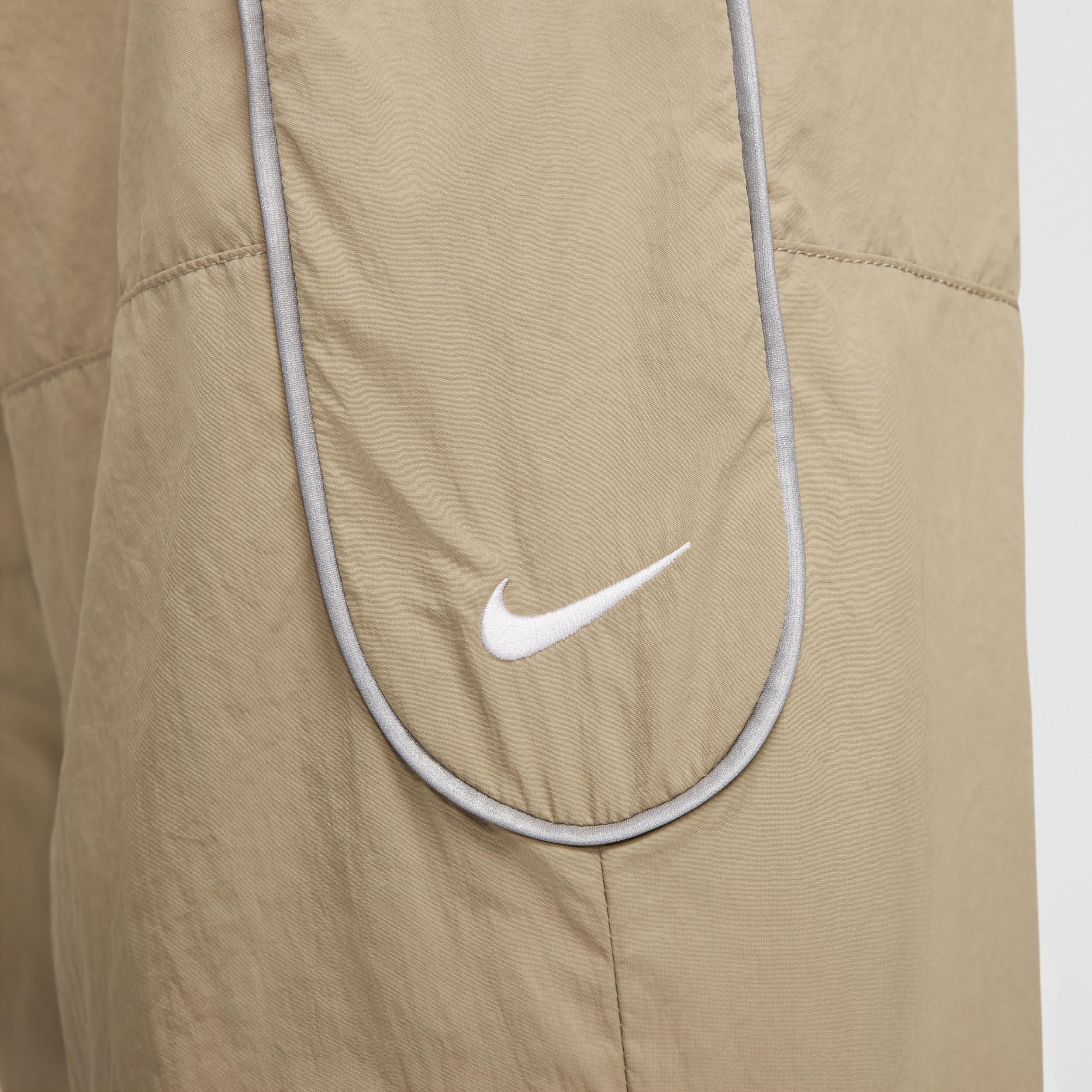 Nike Mens Solo Swoosh Track Pants - Khaki/White Product Image