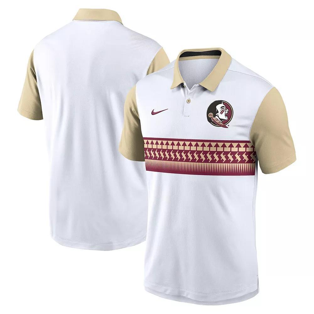 Men's Nike White Florida State Seminoles Vapor Performance Polo, Size: XL Product Image