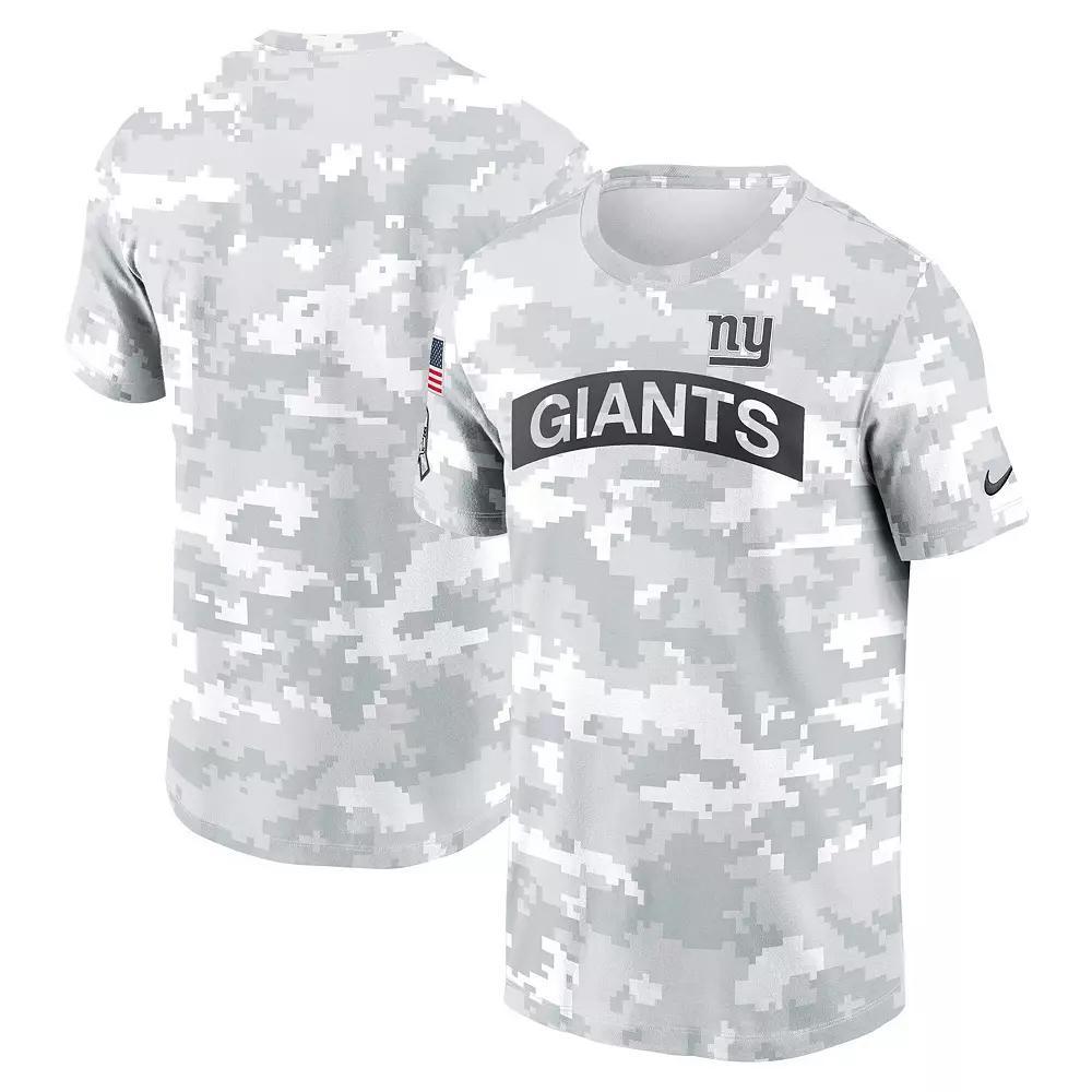 Men's Nike Arctic Camo New York Giants 2024 Salute To Service Performance T-Shirt, Size: Medium, Team Product Image