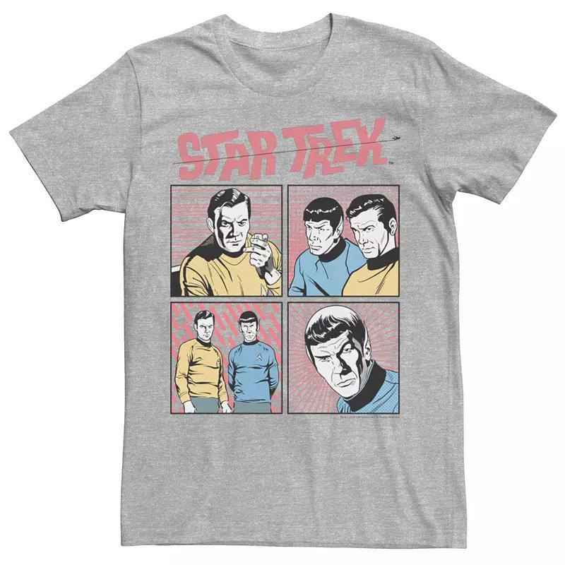Men's Star Trek: The Original Series Comic Panels Tee, Size: XXL, Athletic Grey Product Image