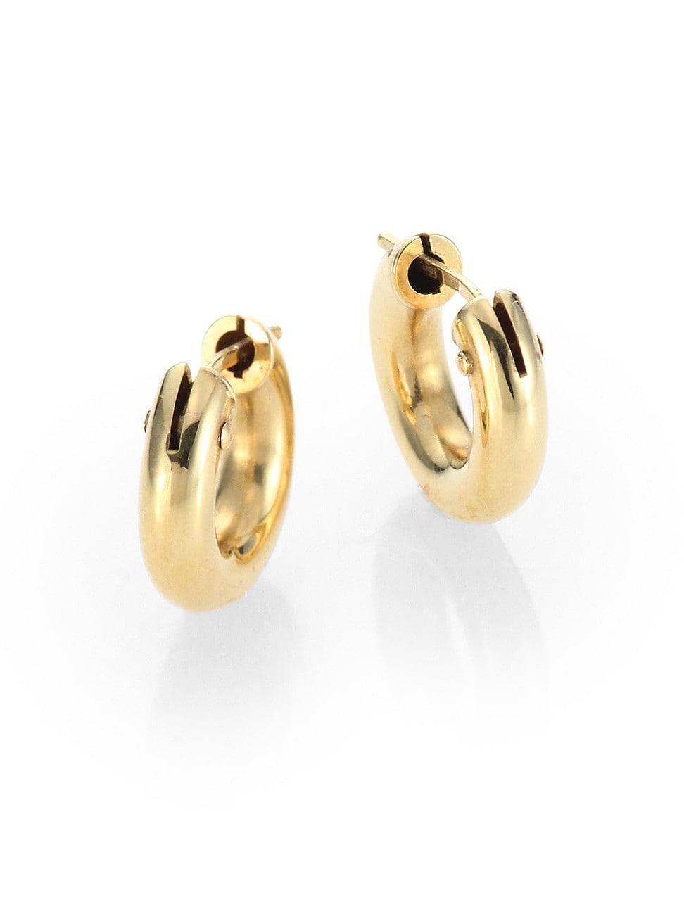 Roberto Coin 18K Yellow Gold Hoop Earrings Product Image