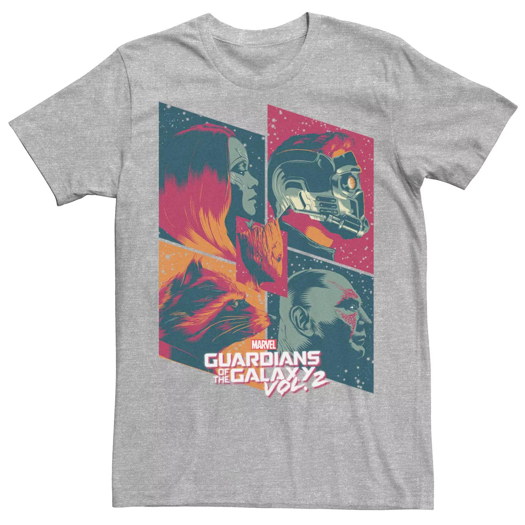 Men's Marvel "Guardians of the Galaxy 2" Heroes Tee, Size: Small, Athletic Grey Product Image