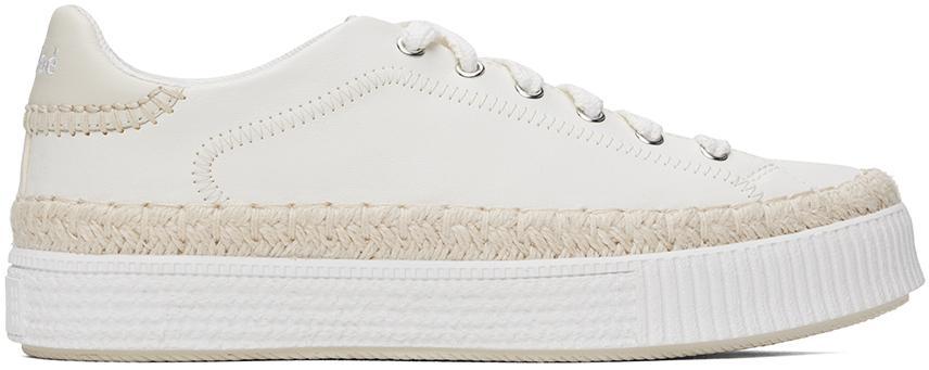 CHLOÉ White Telma Sneakers Product Image