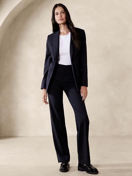 Slim Italian Wool Blazer Product Image