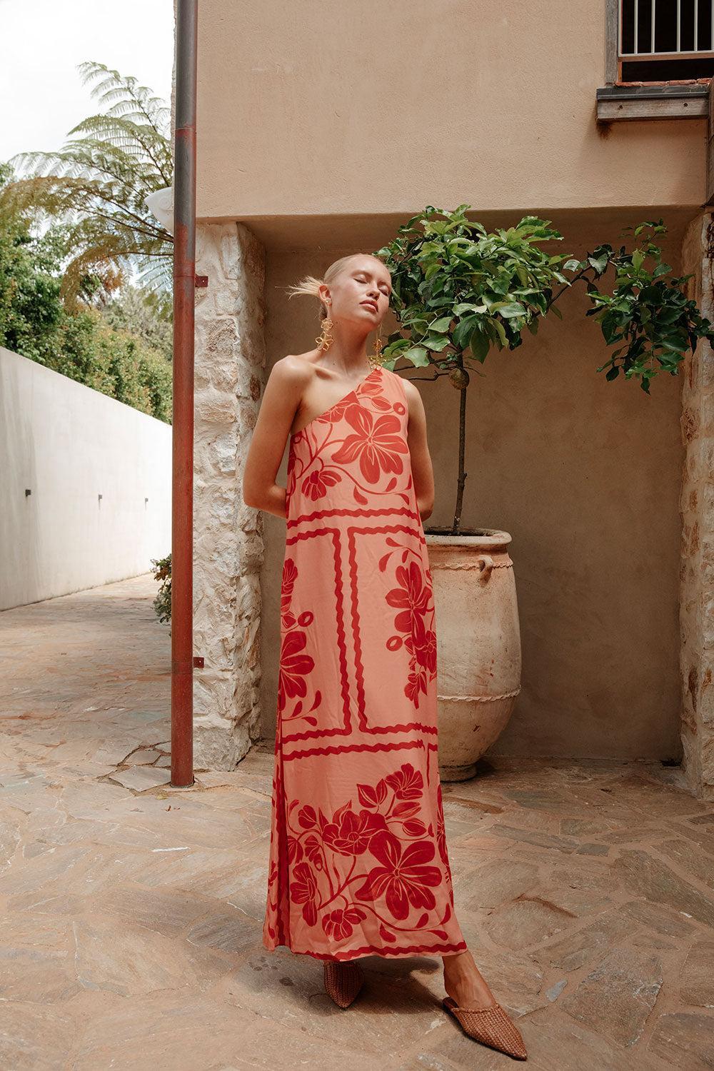 Tayvia Dress - Fiore Postcards Product Image