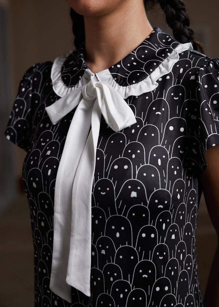 Mornings in the Mist Ruffle Dress Product Image