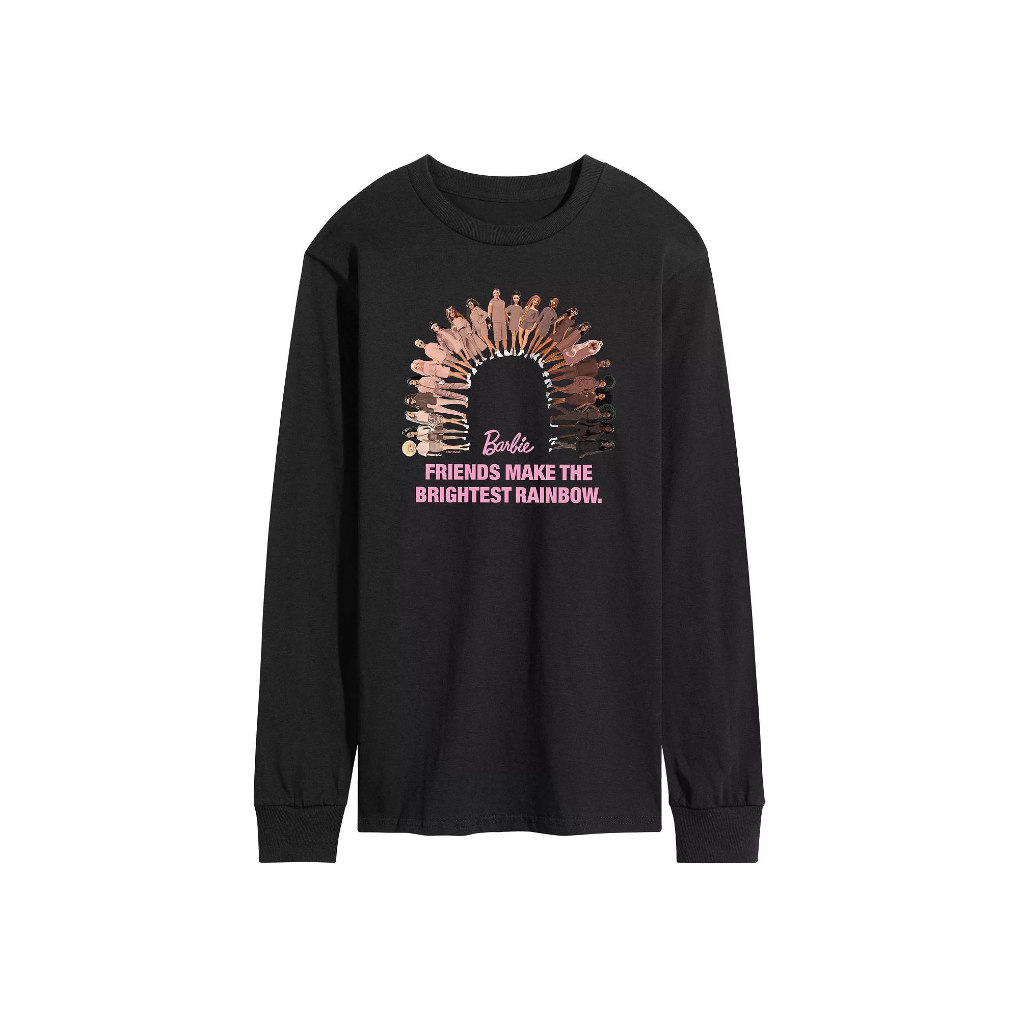 Men's Hearts Arrow Grid Long Sleeve Tee, Size: Small, Black Product Image