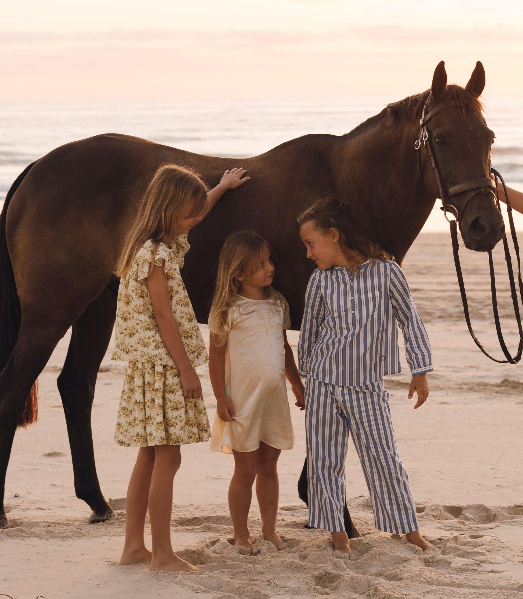 LITTLE MORGAN PANT -- LUCERNE STRIPE Product Image