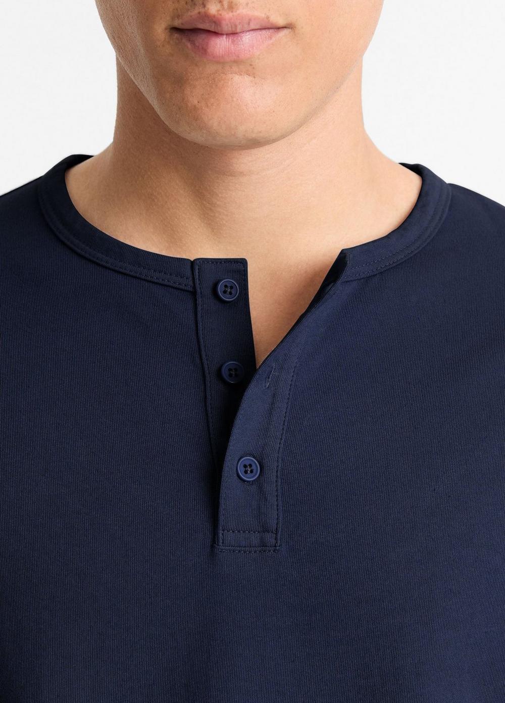 Garment Dye Cotton Long-Sleeve Henley Product Image