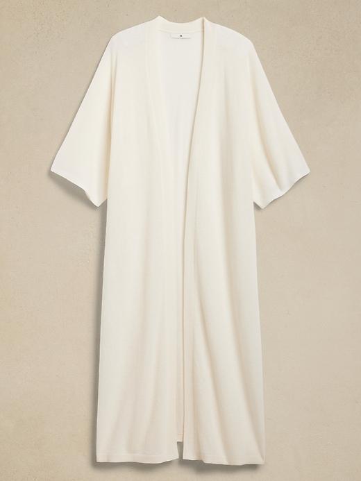 Cashmere-Linen Duster Cardigan Product Image