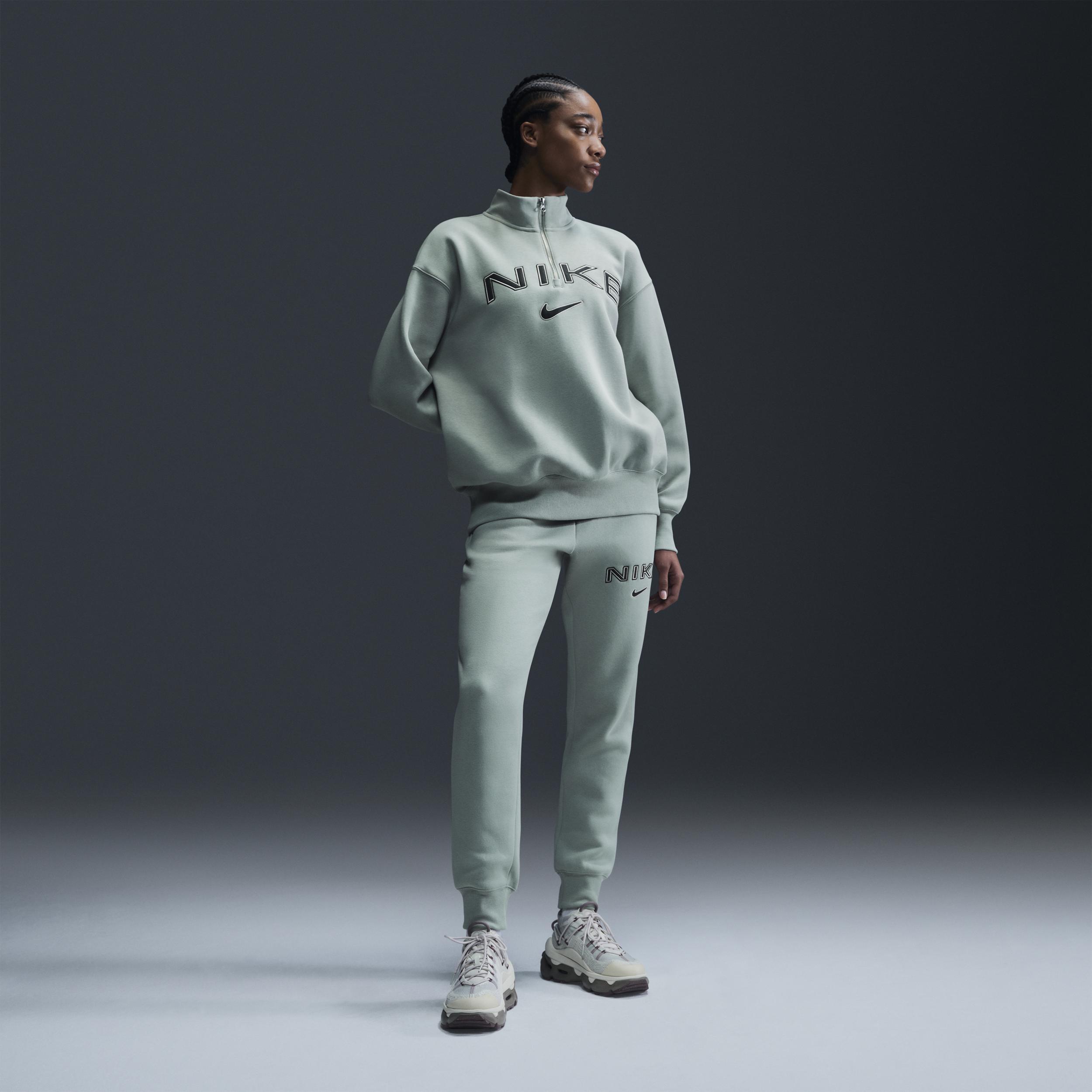 Women's Nike Sportswear Phoenix Fleece Oversized 1/4-Zip Logo Top Product Image
