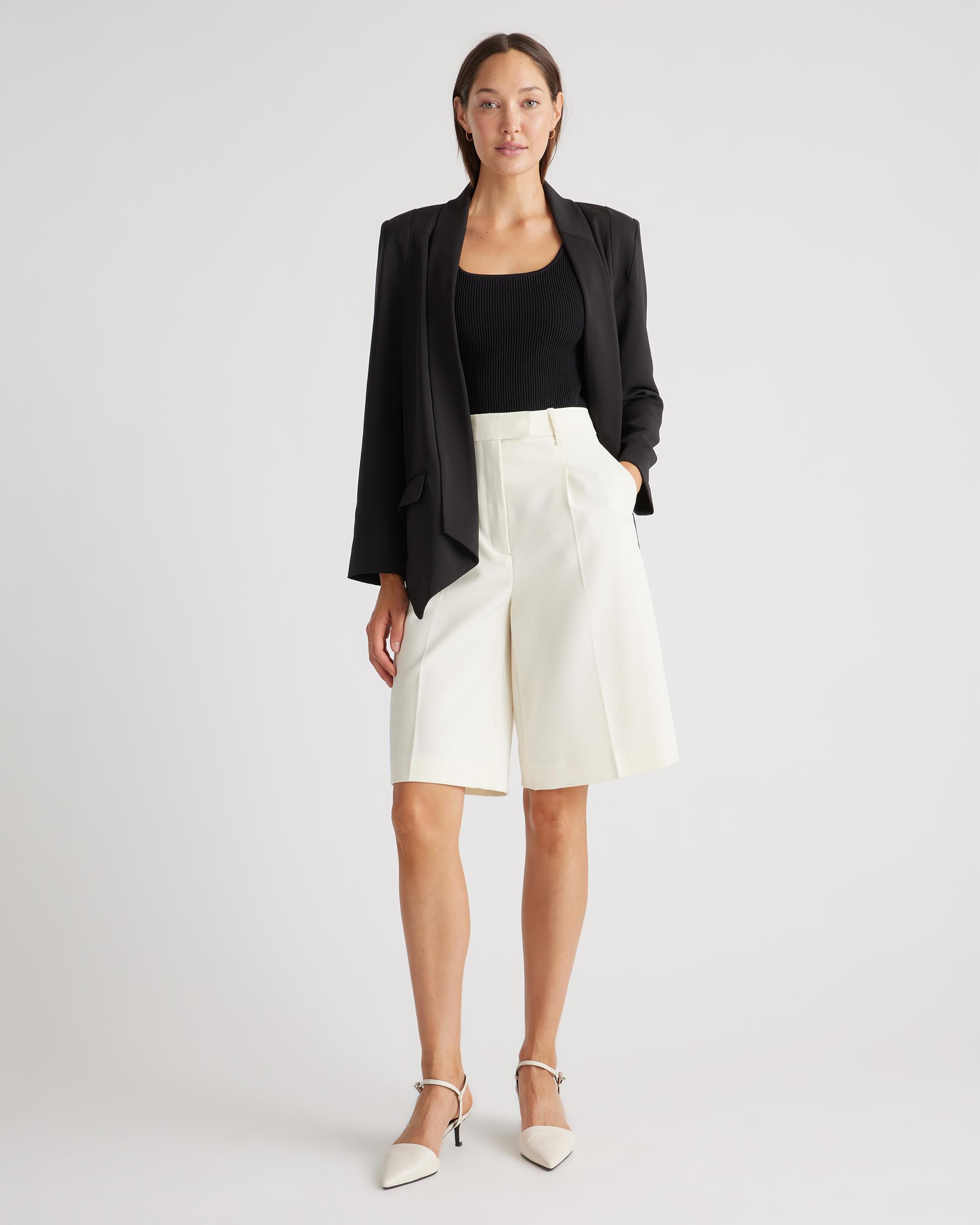 Quince | Women's Stretch Crepe Open Blazer Size XS, Recycled Polyester Product Image