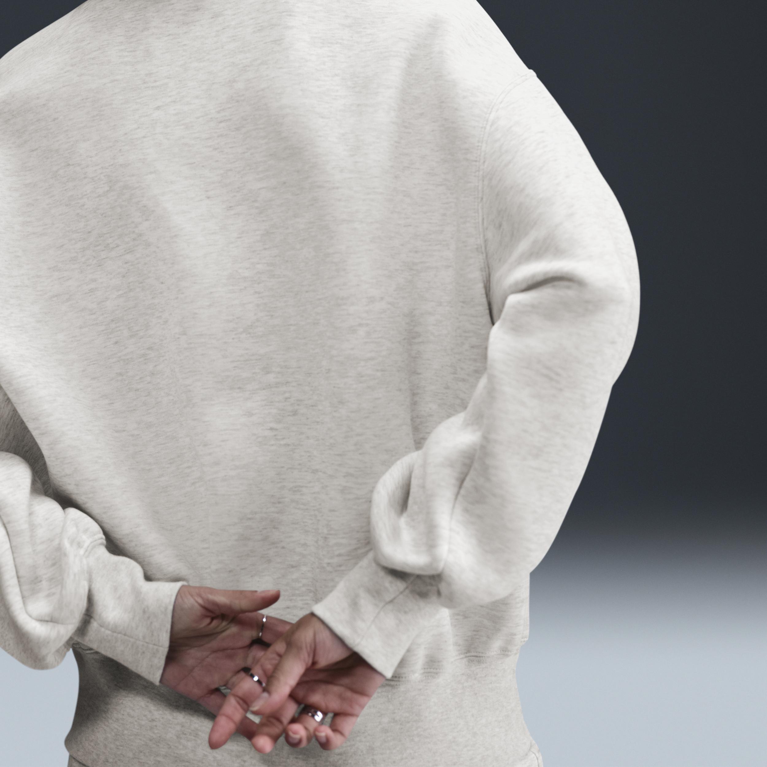 Women's Nike Sportswear Tech Fleece Oversized Crew-Neck Sweatshirt Product Image