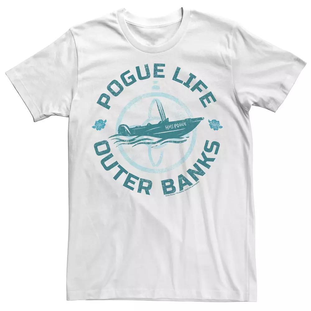 Men's Outer Banks Rogue Life Blue Hue Portrait Tee, Boy's, Size: Large, White Product Image