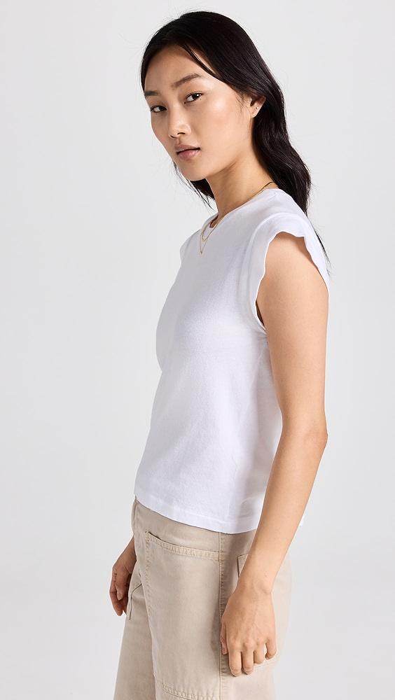 THE GREAT. The Peak Shoulder Tee | Shopbop Product Image