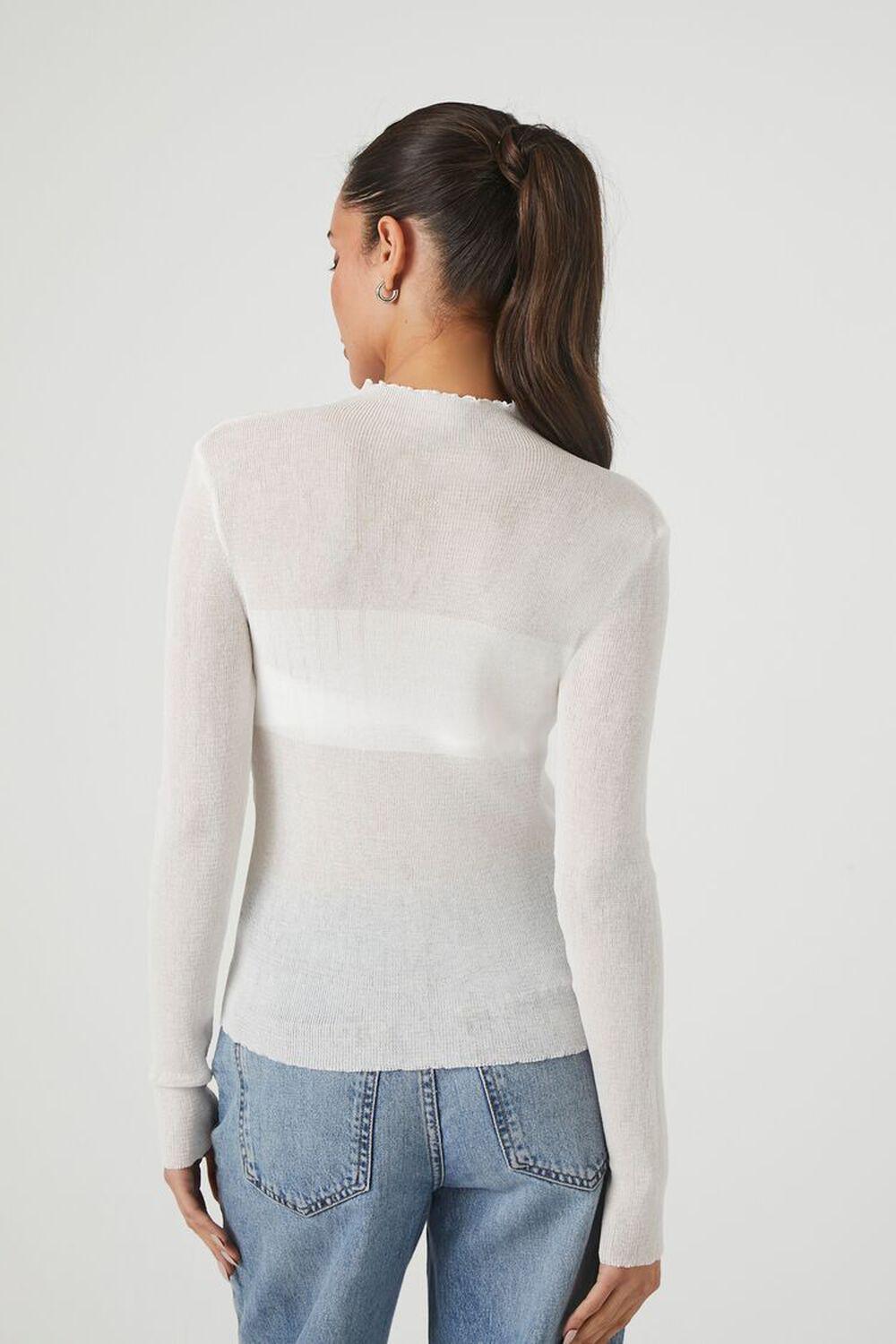 Mock Neck Sweater-Knit Top | Forever 21 Product Image