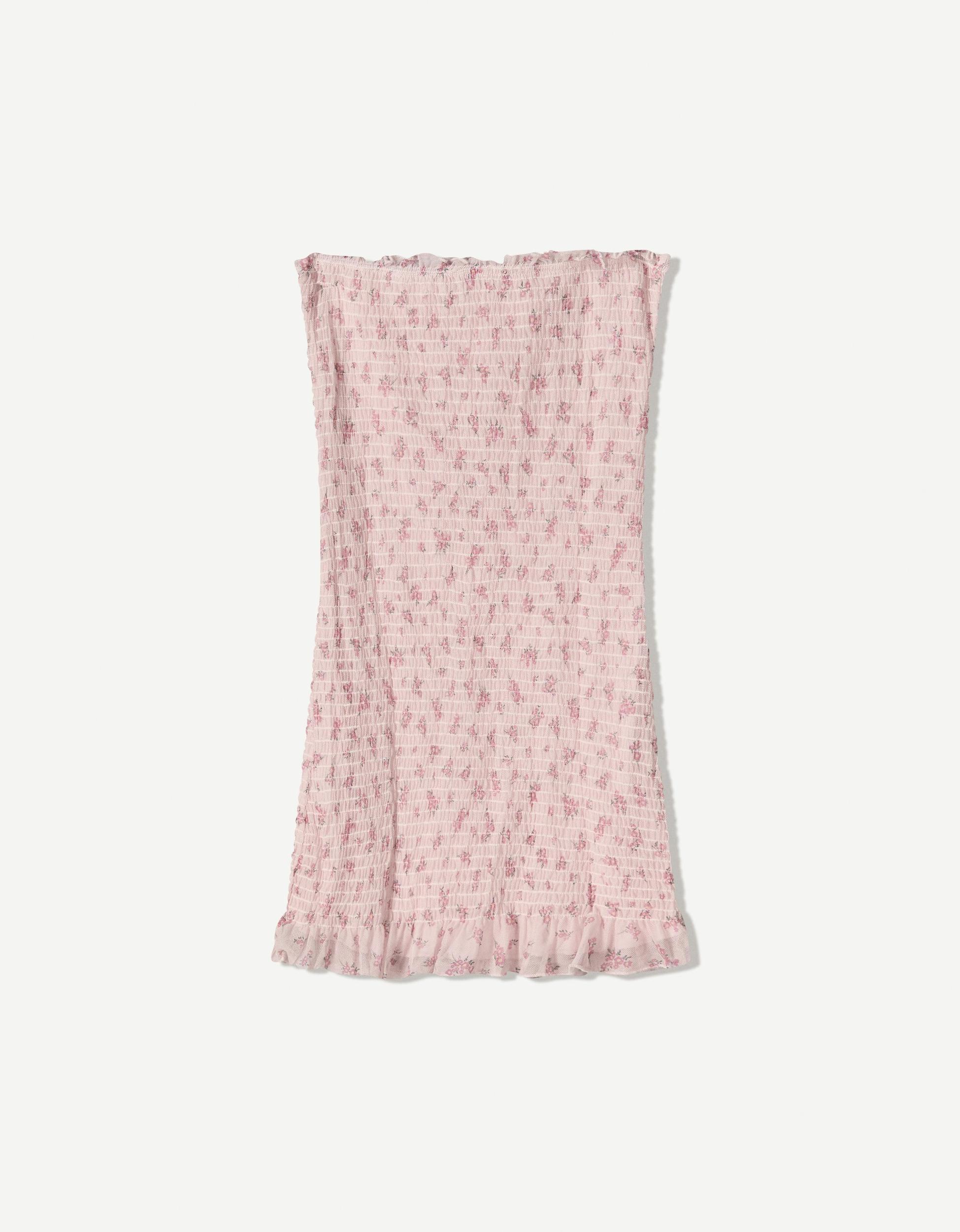 Bandeau print mini dress Product Image