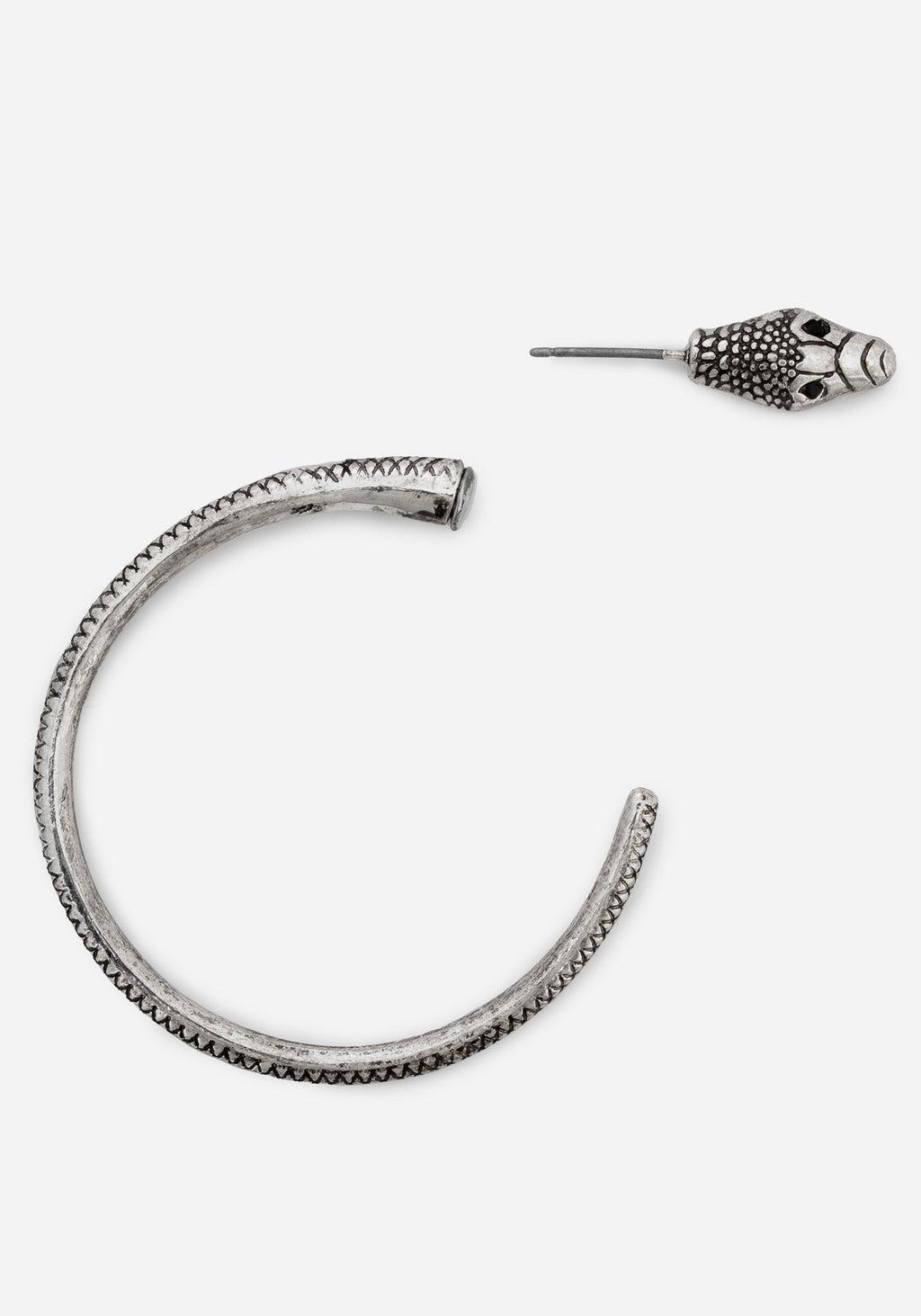 Ramona Snake Hoop Earrings Product Image