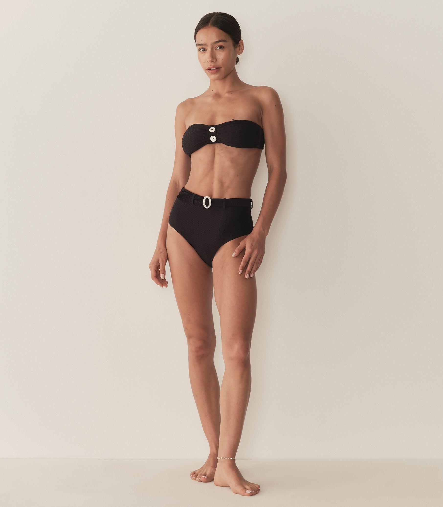 EVORA BIKINI BOTTOM -- NERO Product Image