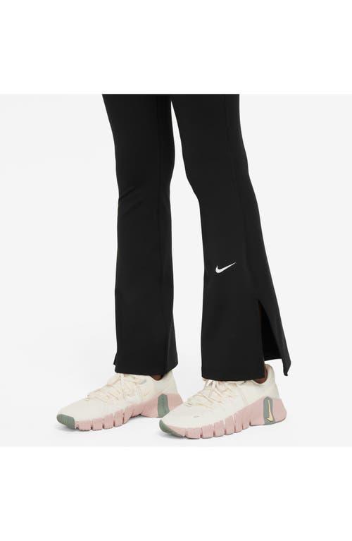 Kids' Nike One Dri-FIT Flare Leggings in Black/White at Nordstrom, Size Xs Product Image