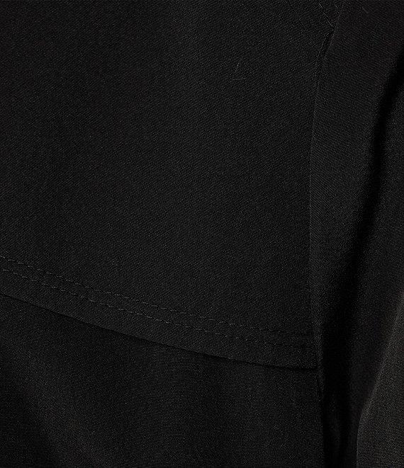 London Fog Stand Collar Water Resistant Hooded Rain Coat Product Image