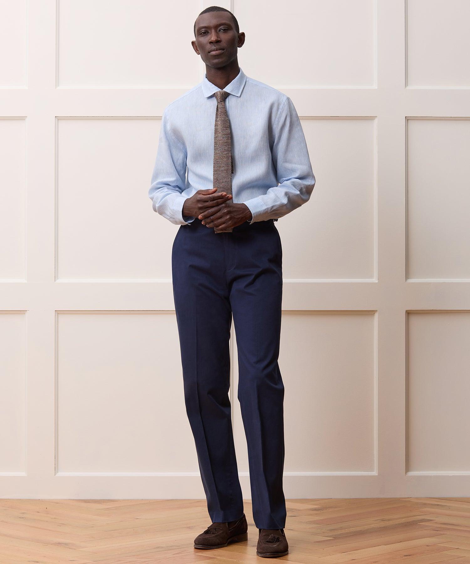 Italian Cotton Side Tab Trouser Product Image