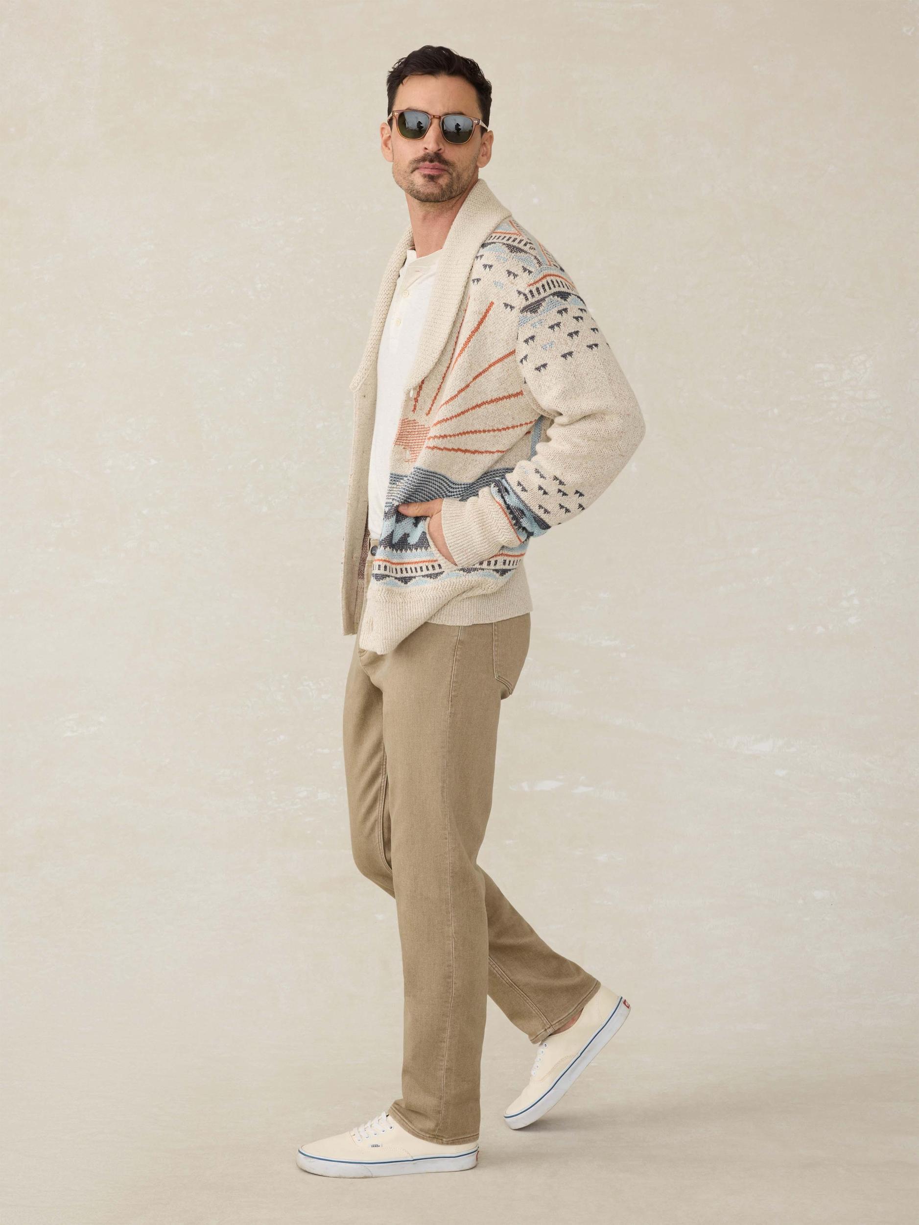 Stretch Terry 5-Pocket Pant - Desert Khaki Male Product Image