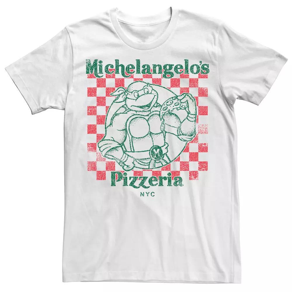 Men's Nickelodeon Teenage Mutant Ninja Turtles Mikeys Yummy Pizza Graphic Tee, Size: Large, White Product Image