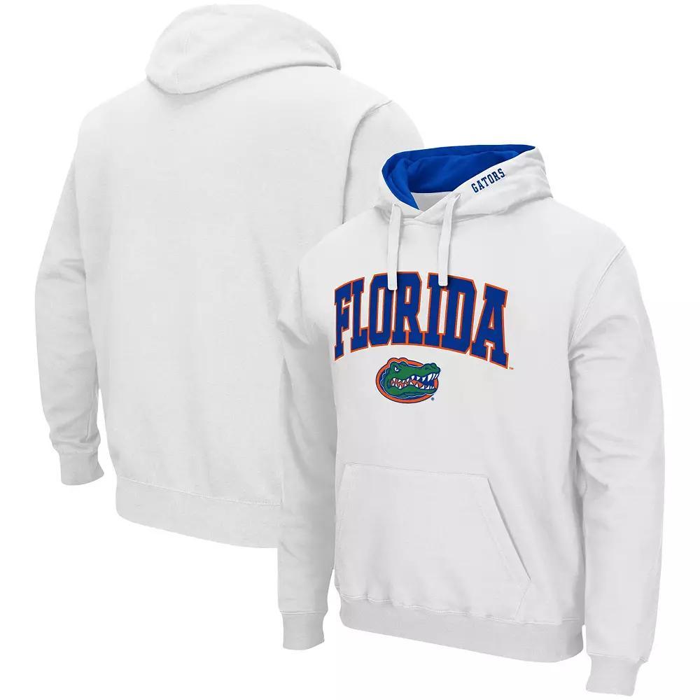 Men's Colosseum White Florida Gators Arch & Logo 3.0 Pullover Hoodie, Size: 2XL Product Image