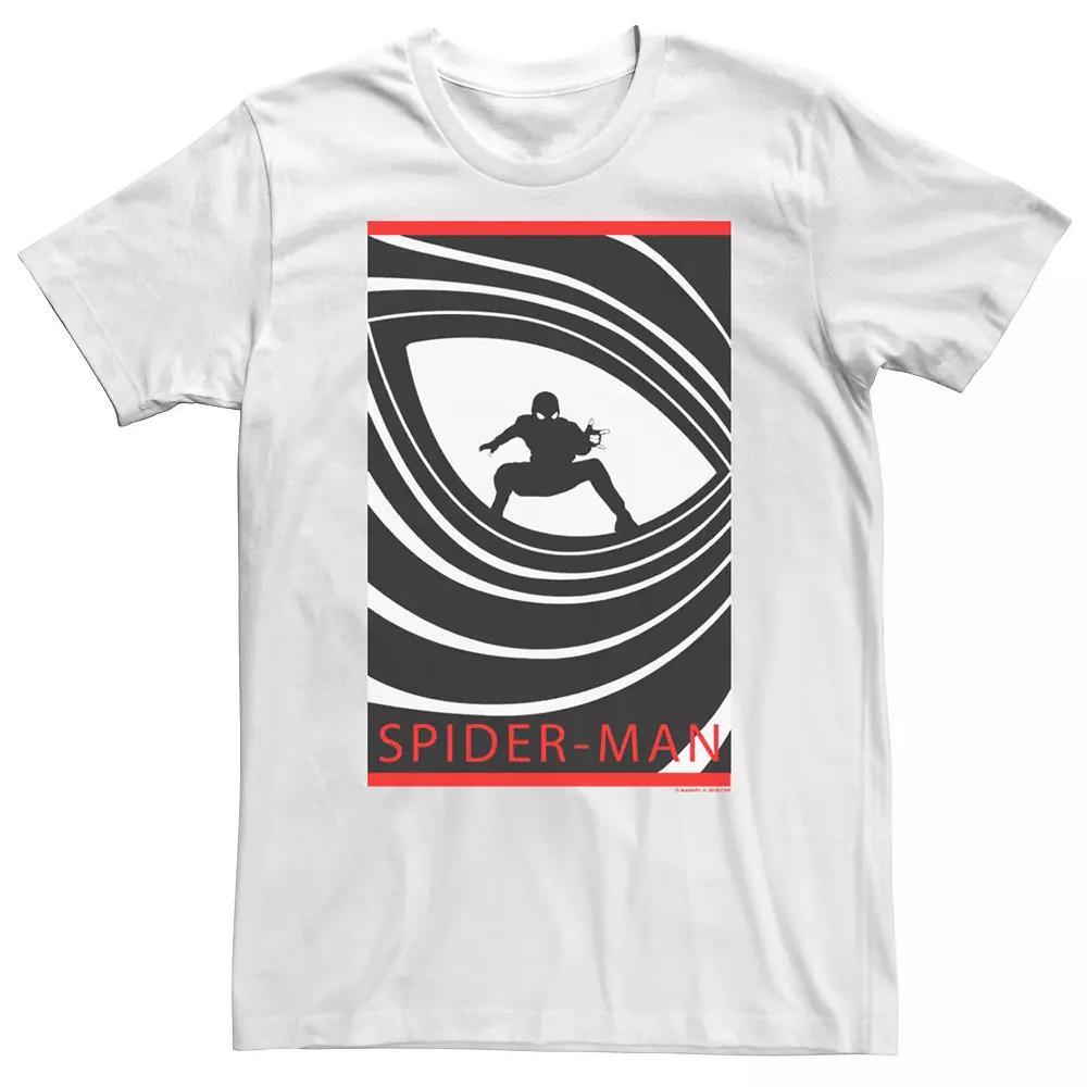 Big & Tall Marvel Spider-Man Far From Home Silhouette Poster Tee, Men's, Size: 3XL Tall, White Product Image