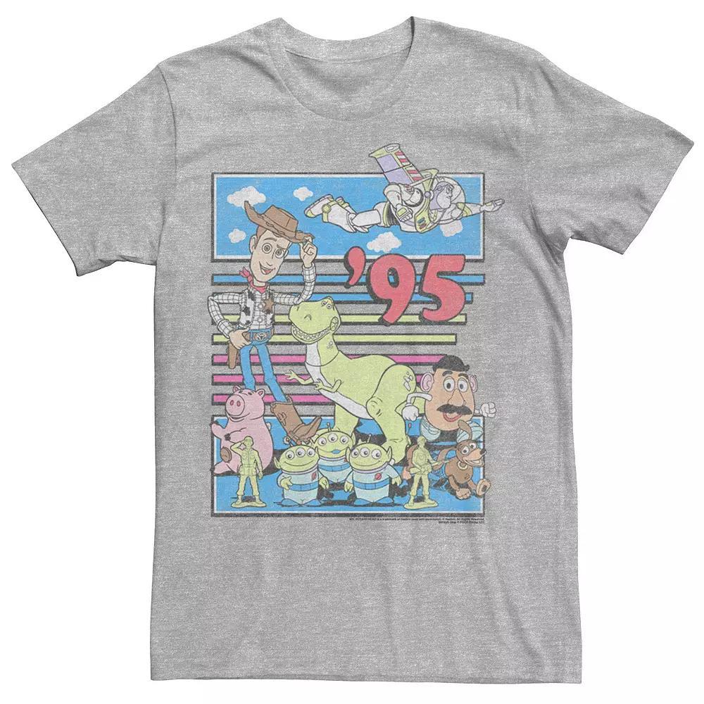 Disney / Pixar's Toy Story Men's 95 Retro Distressed Colorful Tee, Size: 3XL, Light Blue Product Image