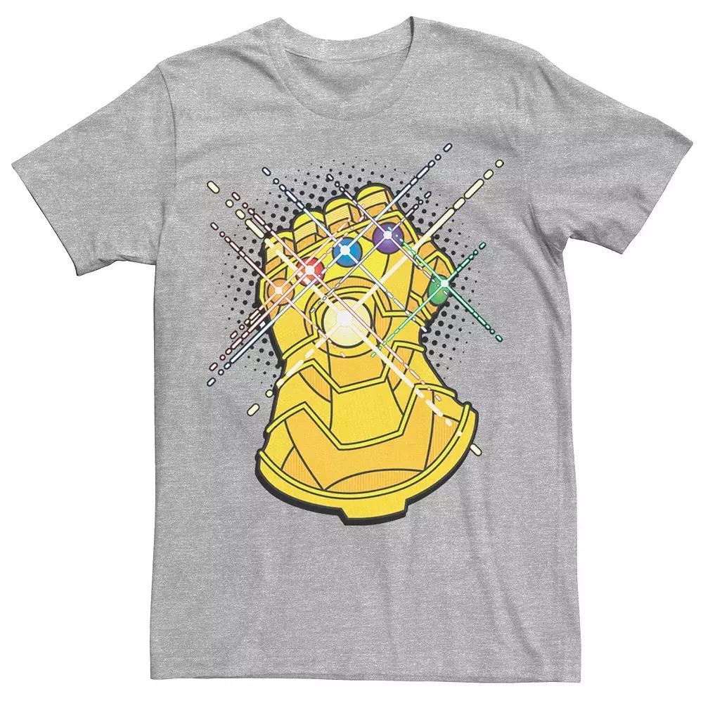 Men's Marvel Avengers Infinity Gauntlet Comic Style Tee, Size: Medium, Athletic Grey Product Image