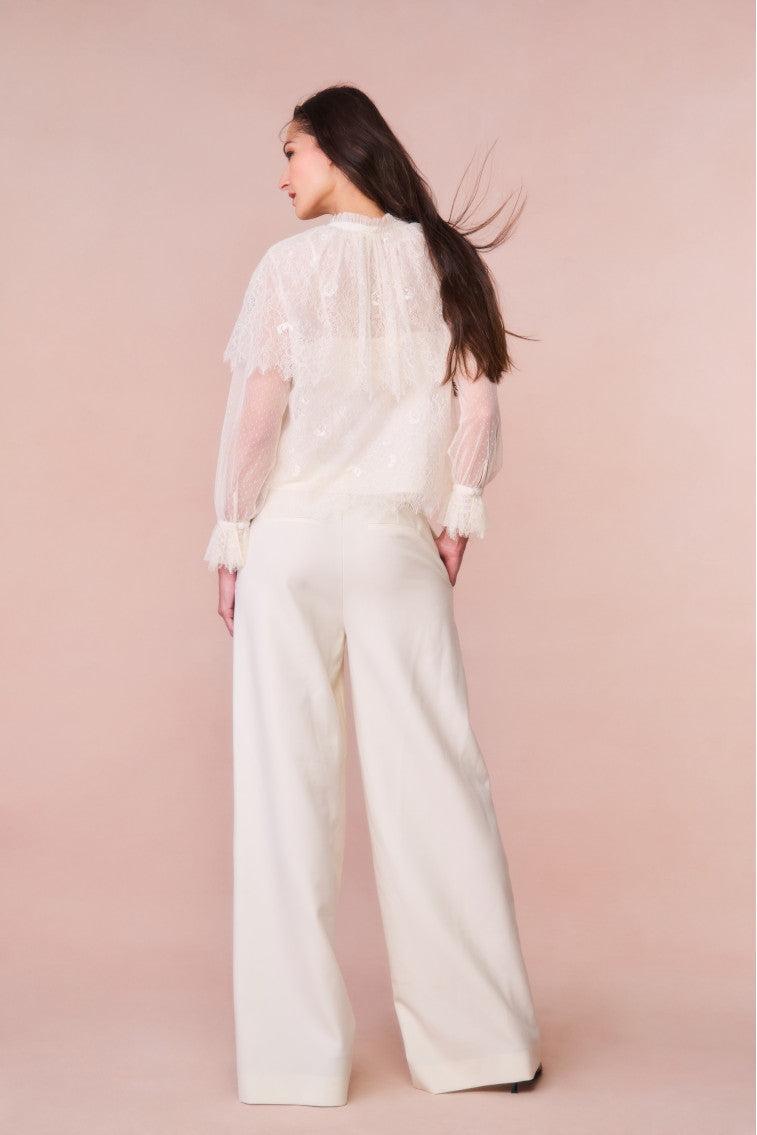 Duquette Sheer Lace Top Product Image