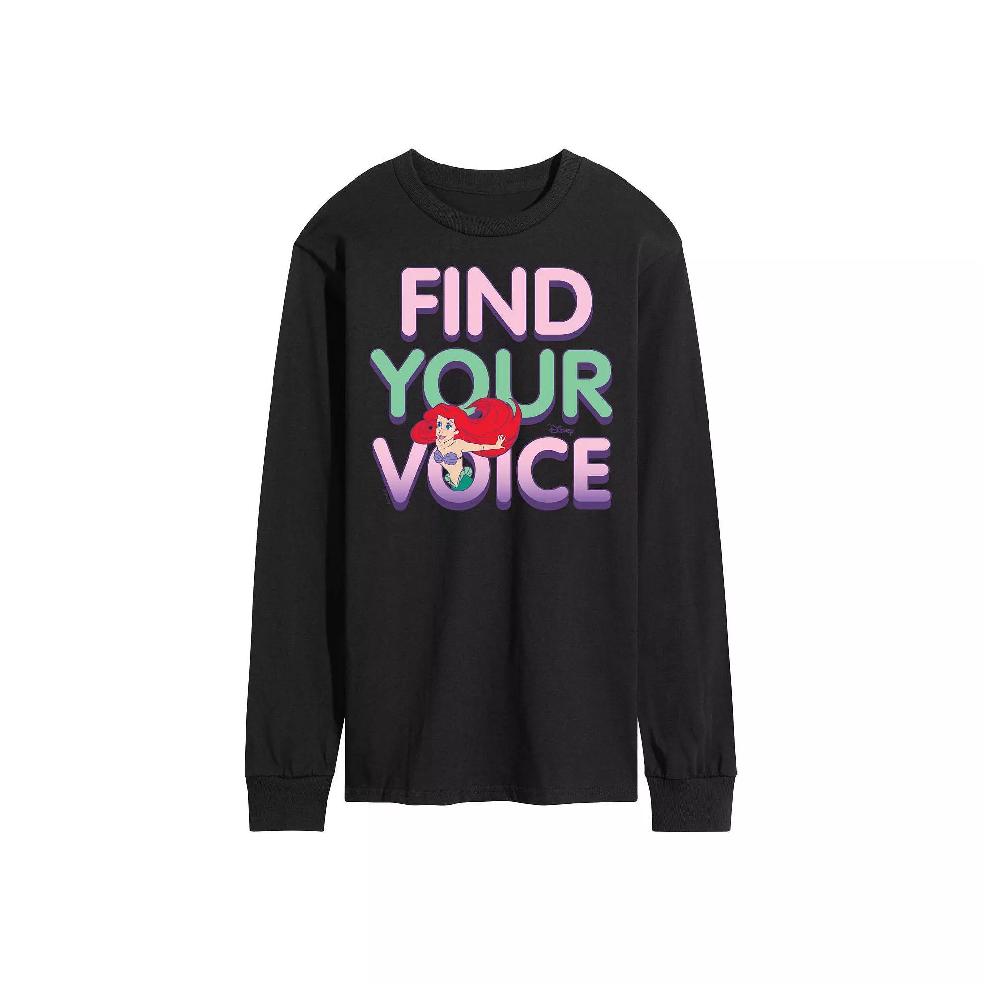 Disneys The Little Mermaid Mens Ariel Long Sleeve Tee Product Image