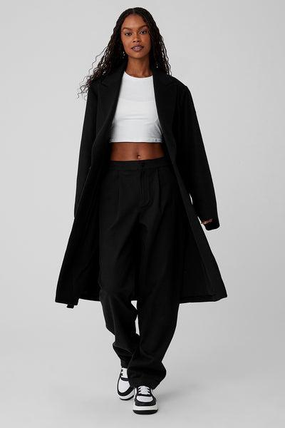 Wool Gameday Overcoat - Black Product Image