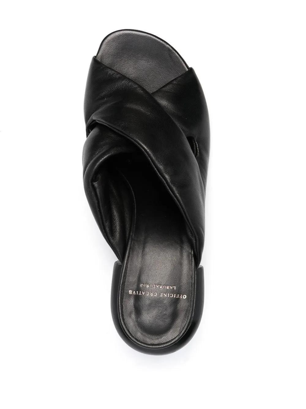 OFFICINE CREATIVE Offene Mules 65mm In Black Product Image