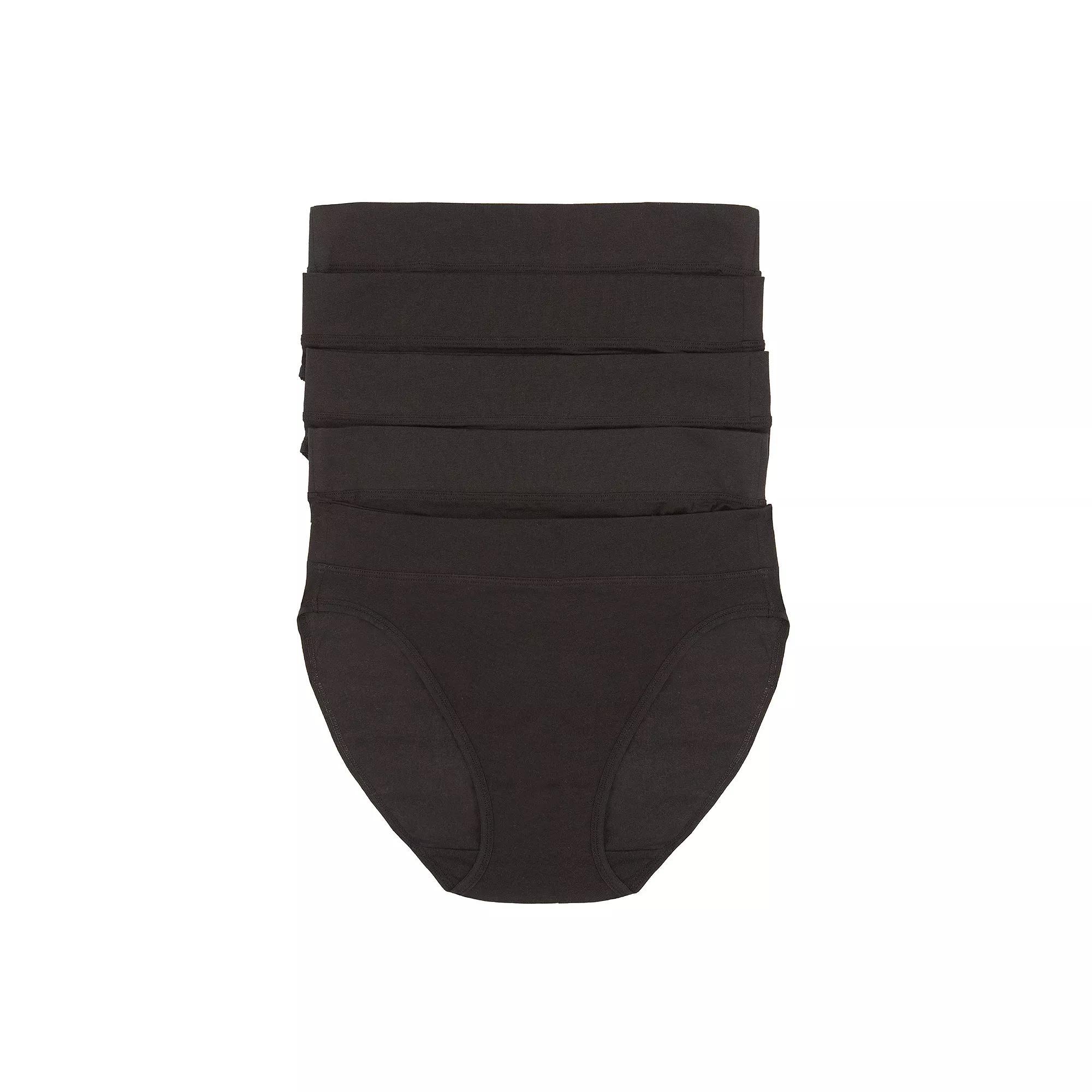 Womens Jezebel 5-pk. Pima Cotton Hi-Cut Panty 900819P5 Product Image