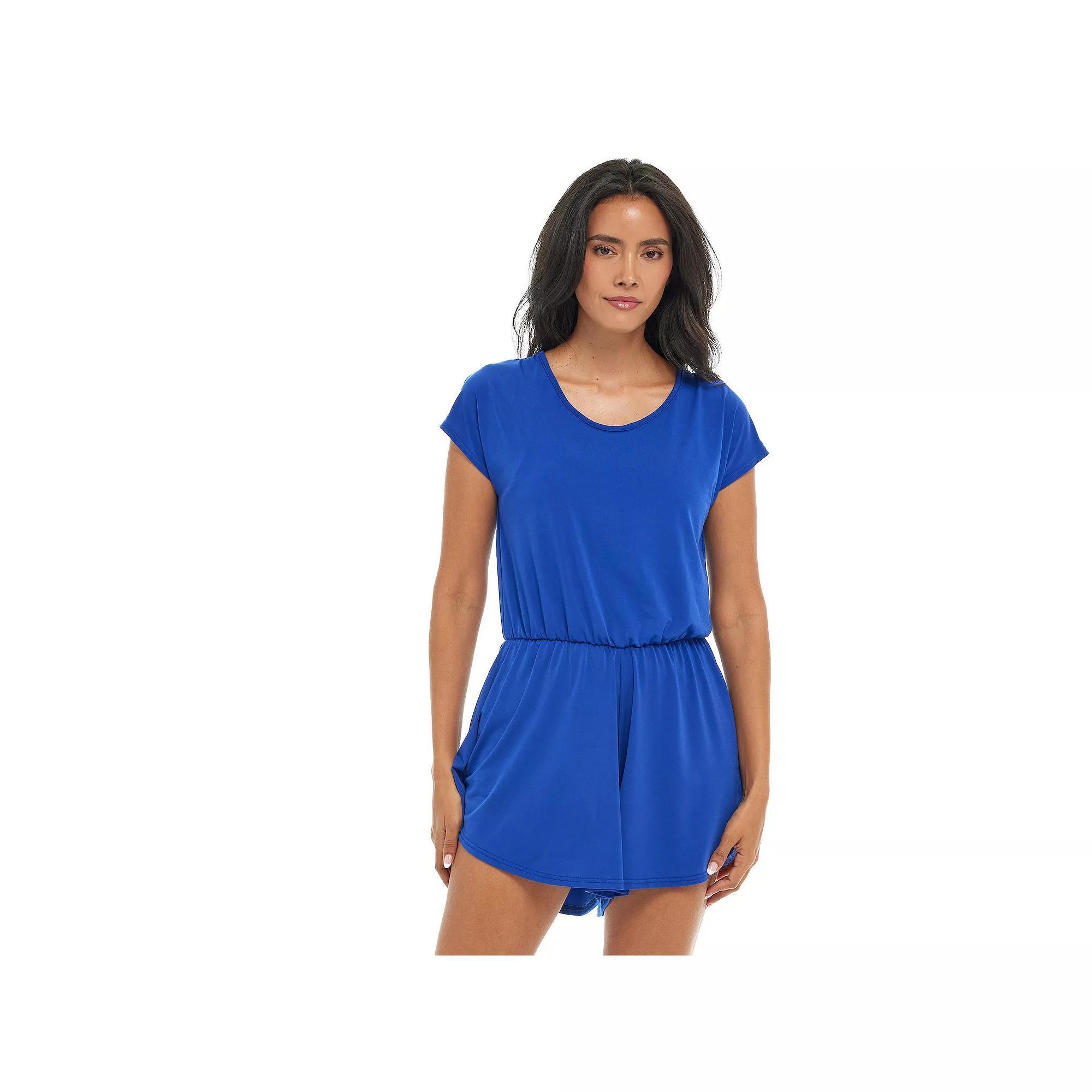 Women's Jordan Taylor Swim Cover-Up Romper, Size: XL, Pink Product Image
