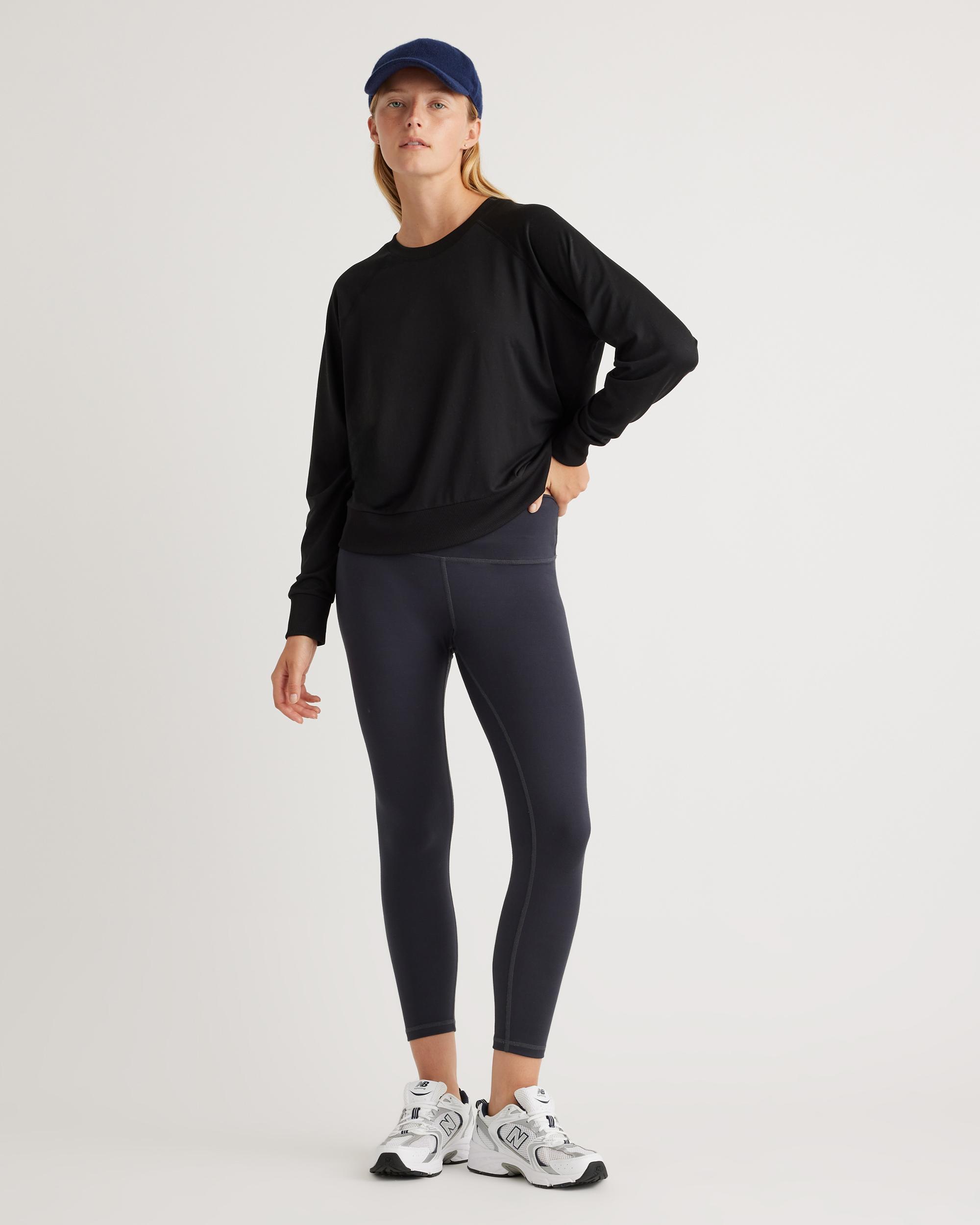 Quince | Women's Flowknit Pullover Crew Neck Alpaca Sweater Size XL, Recycled Polyester / Spandex Product Image