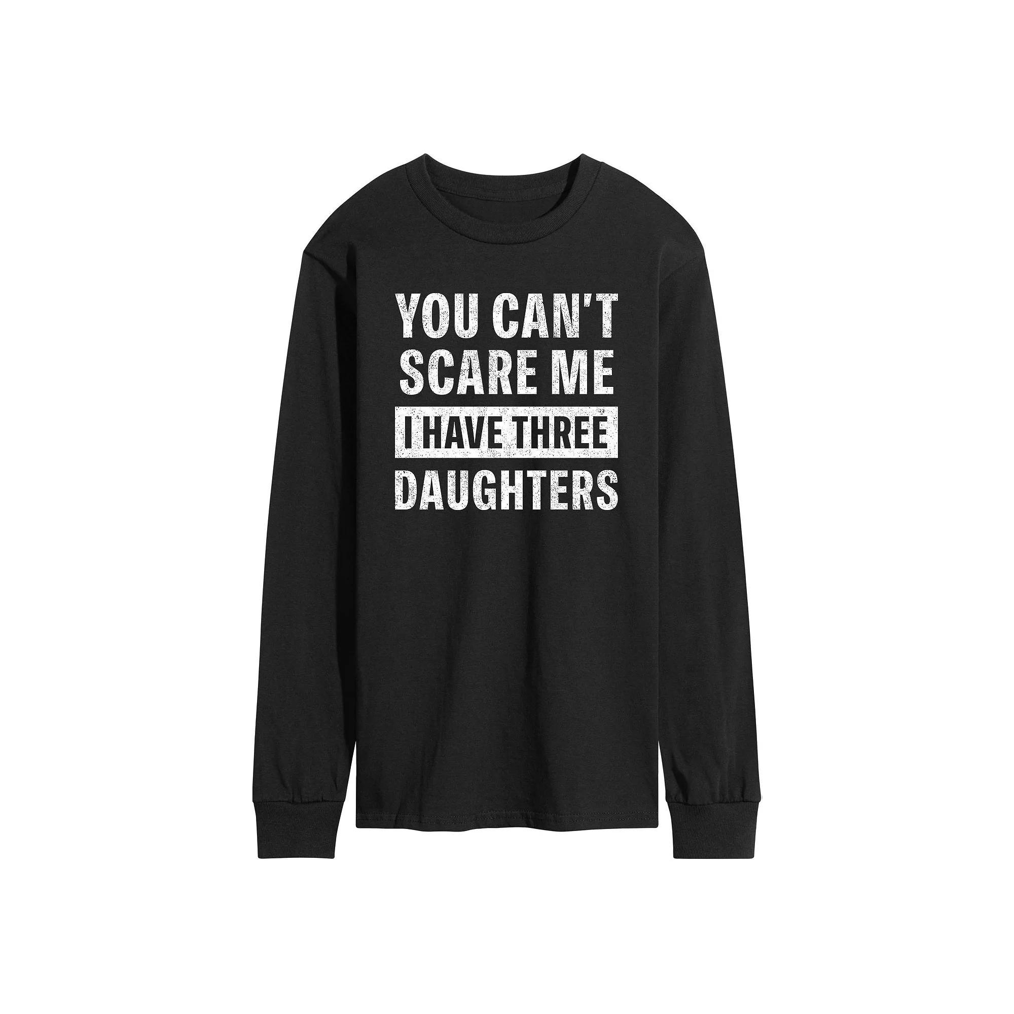 Mens You Cant Scare Me Three Daughters Graphic Tee Product Image