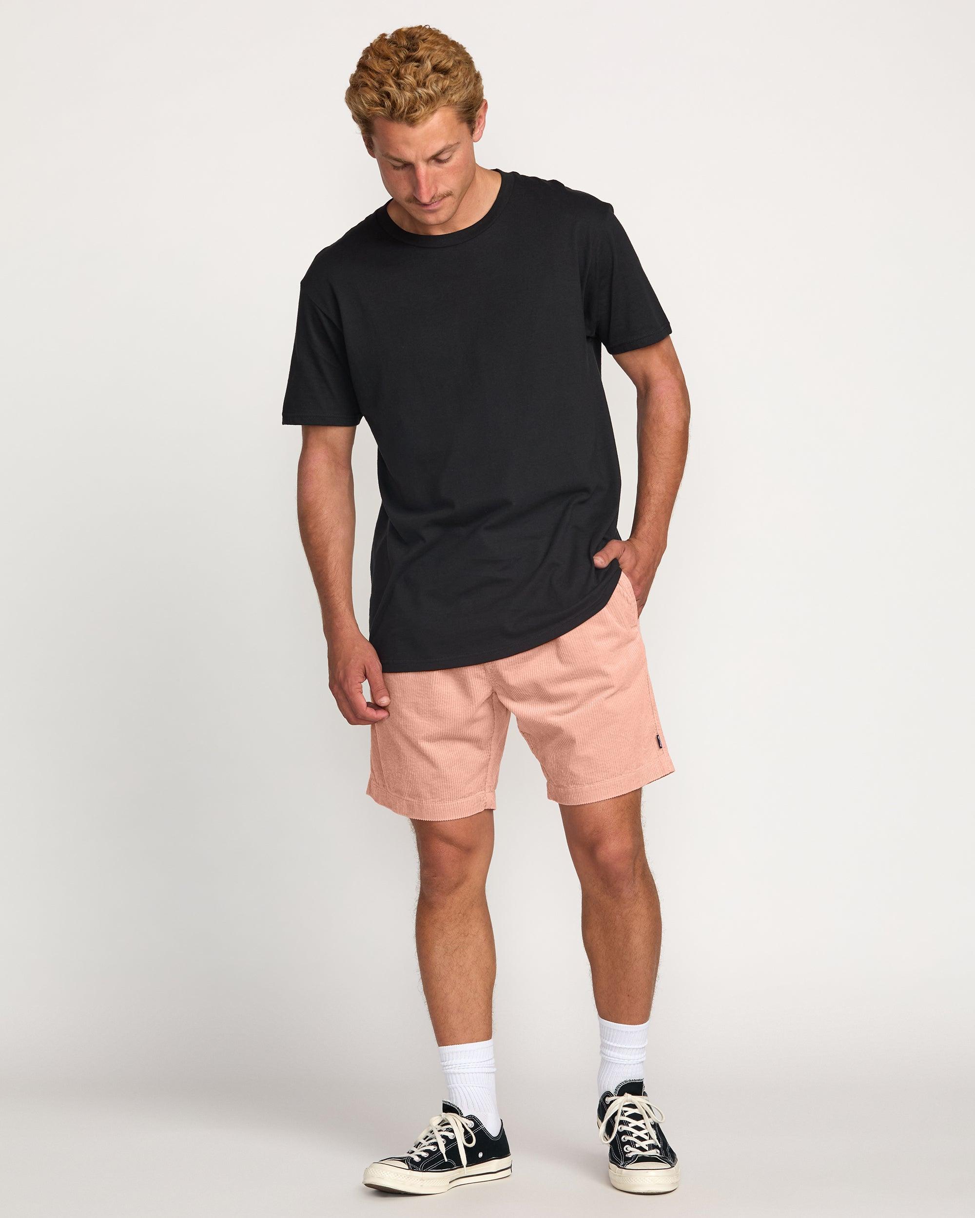 Larry Laybacks 19" Cord Shorts - Dusty Pink Male Product Image