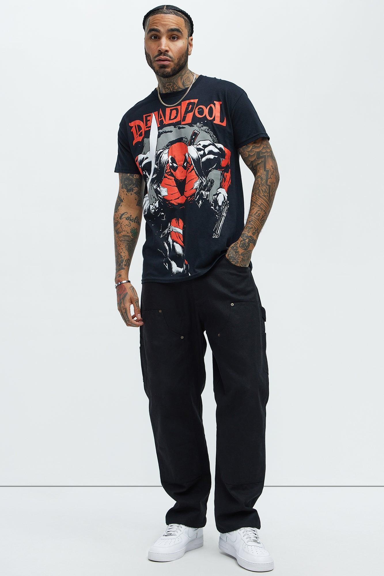 Marvel Deadpool Attack Mode Short Sleeve Tee - Black Product Image