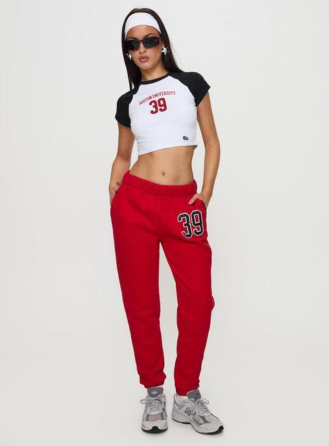 Boston Homerun Graphic Top White / Black Product Image
