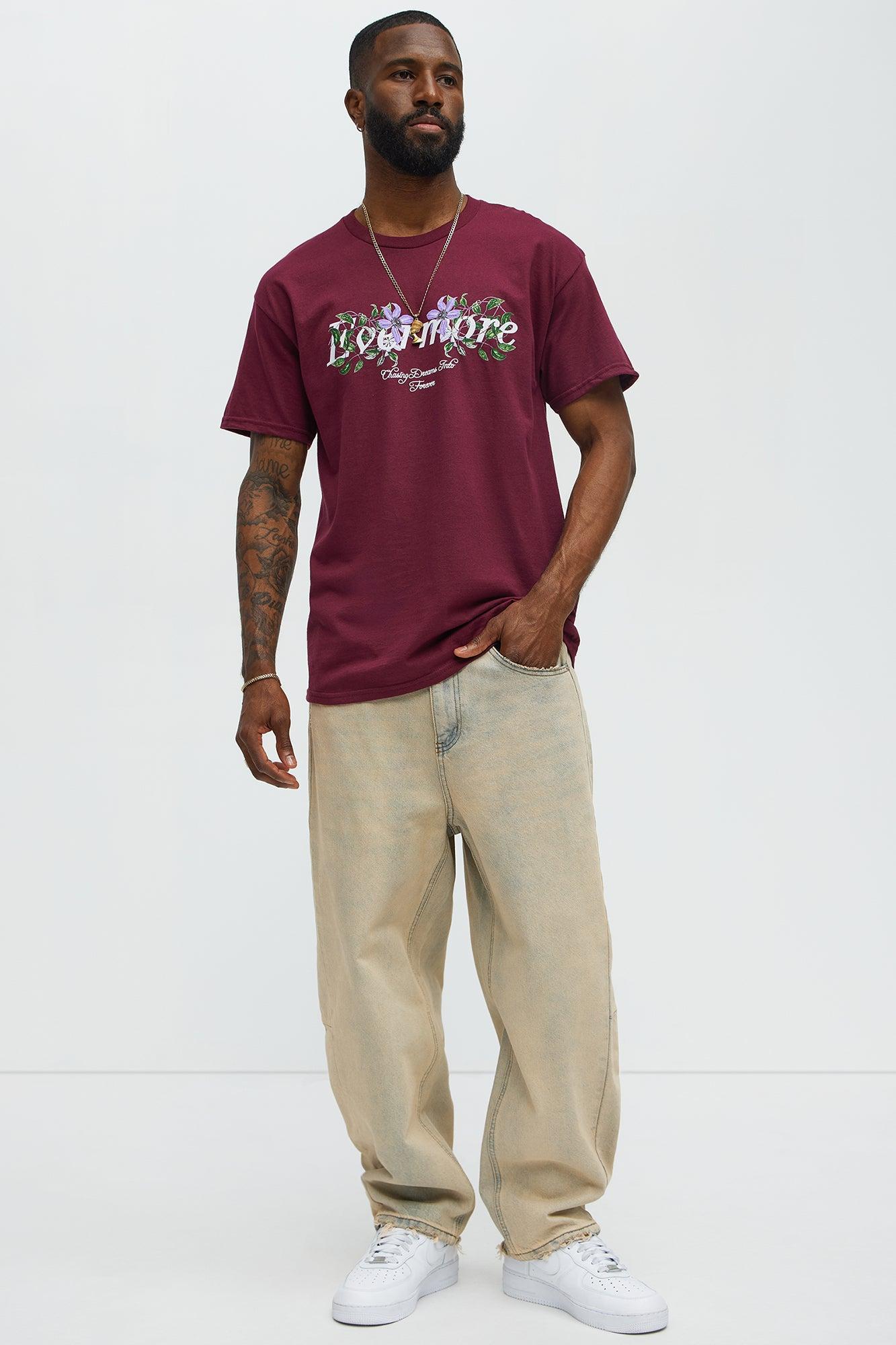 Evermore Short Sleeve Tee - Burgundy Product Image
