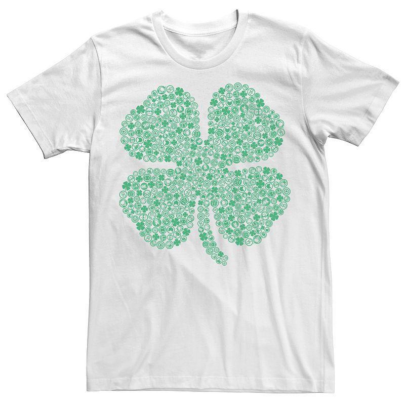 Men's Marvel Hero Symbol St. Patty's Build Up Tee, Size: Small, White Product Image