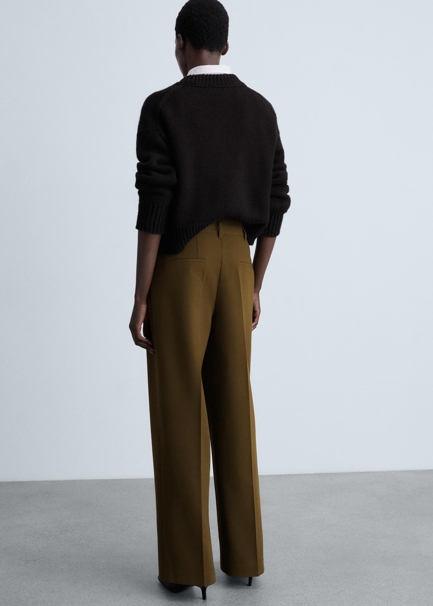 V-neck knit sweater - Women | MANGO USA Product Image