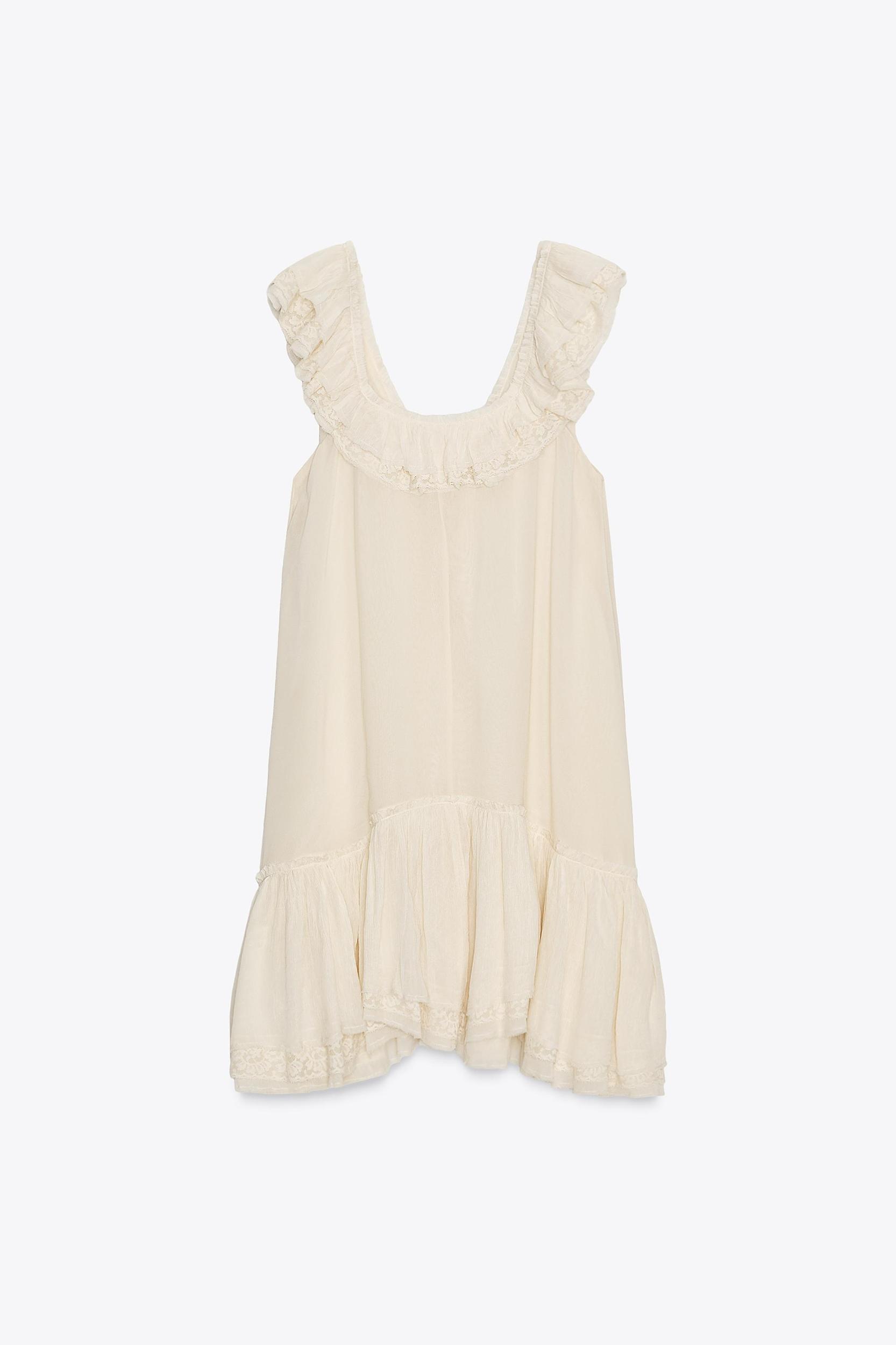 RUFFLED LACE DRESS ZW COLLECTION Product Image
