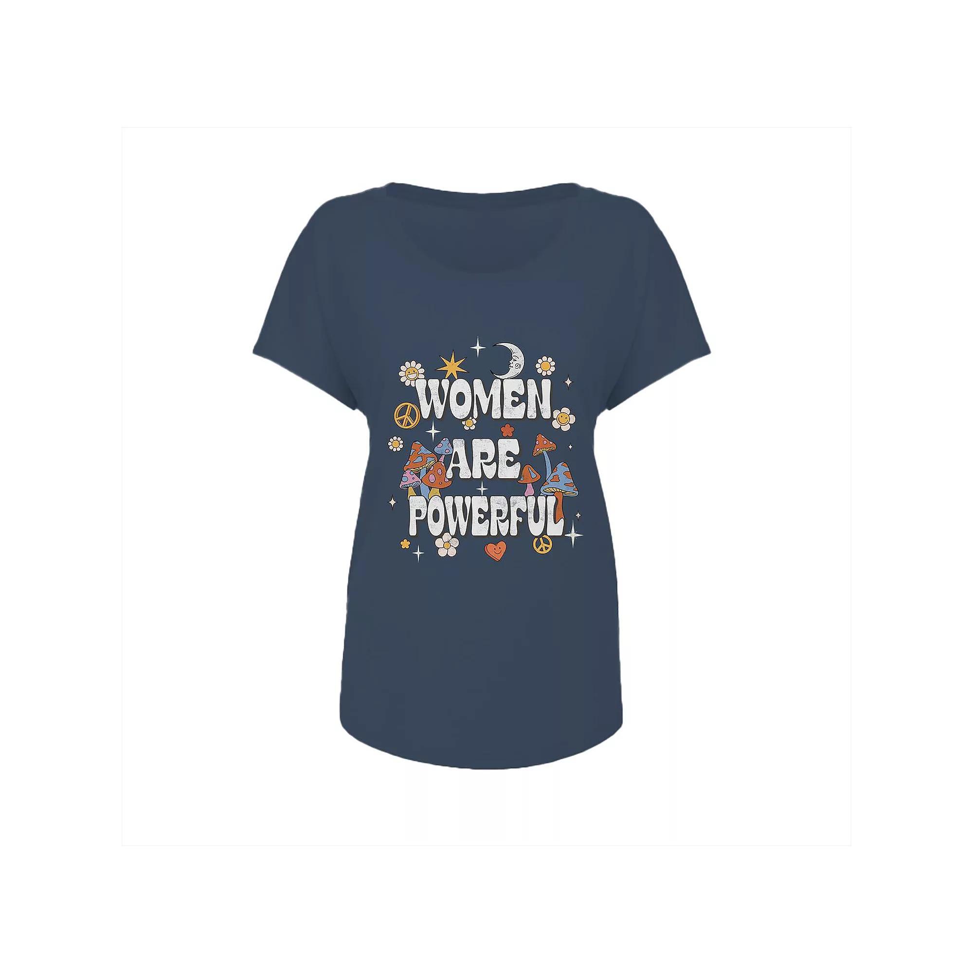 Junior's Grayson Threads Women are Powerful Graphic Tee, Women's, Size: XL, Vintage Blue Product Image
