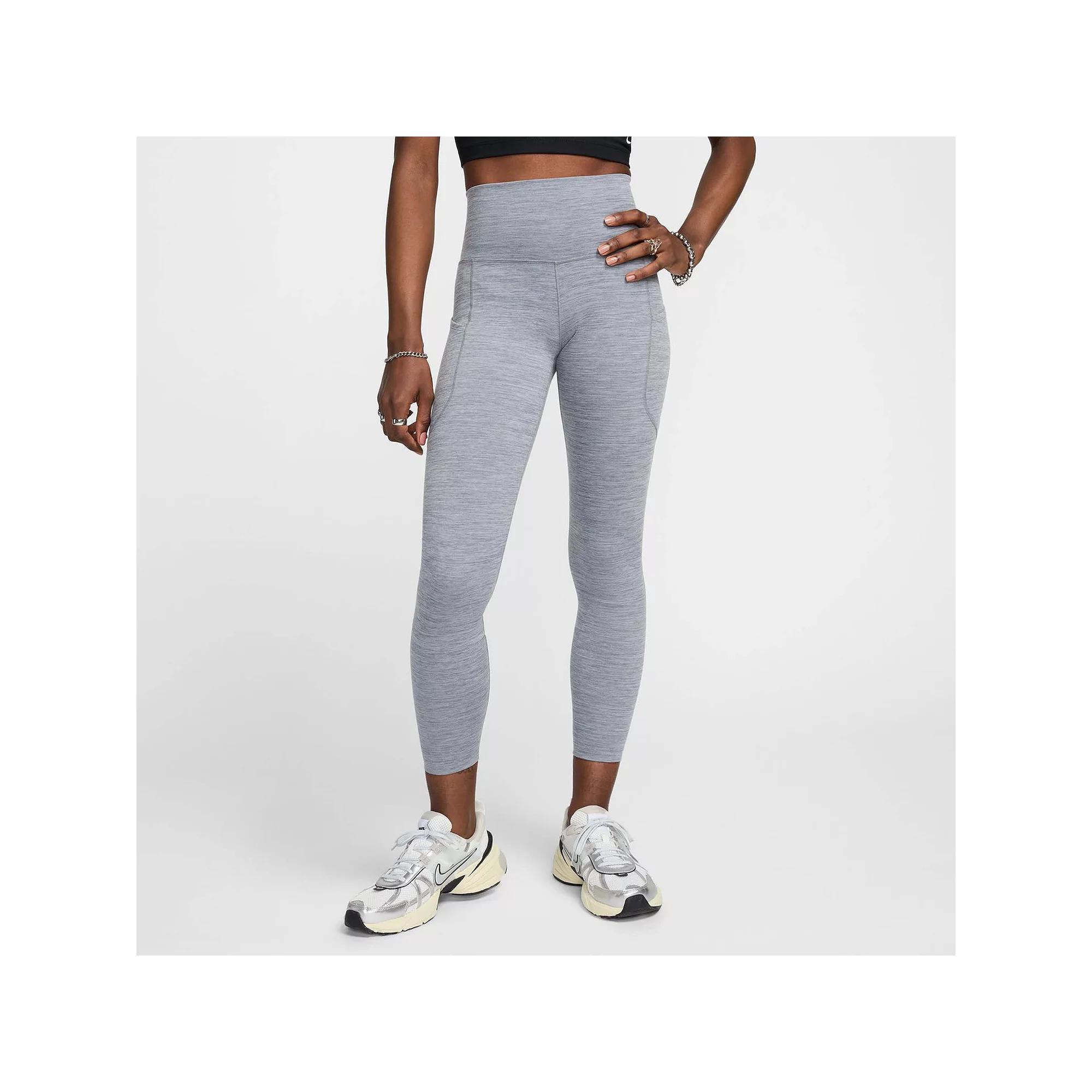 Women's Nike One Pocketed High-Waisted 7/8 Ankle Leggings, Size: Medium, Playful Pink Product Image